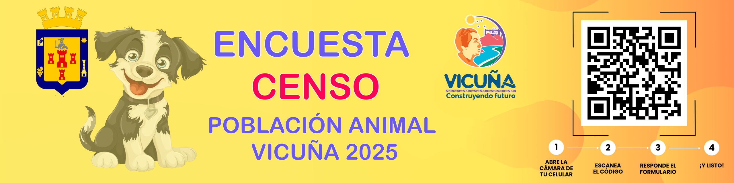 Banner encuesta censo población animal